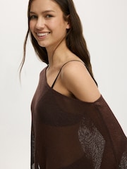 Cotton On Sheer Knit Poncho - Obraz 4 z 5