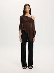 Cotton On Sheer Knit Poncho - Obraz 5 z 5