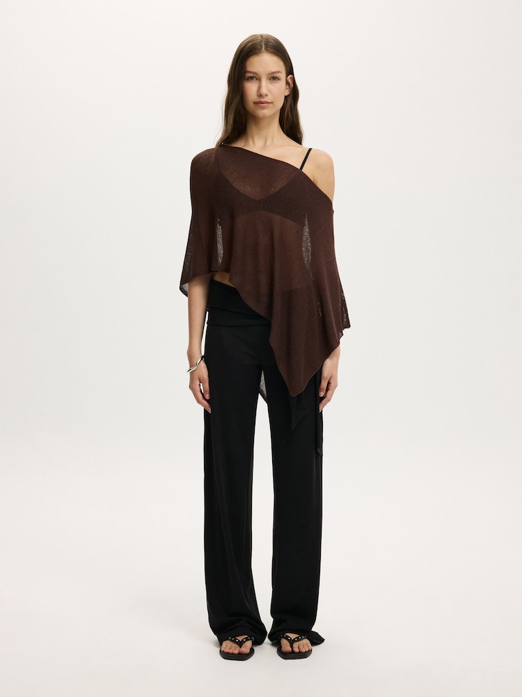 Cotton On Sheer Knit Poncho - Obraz 5 z 5 Cotton On Sheer Knit Poncho - Obraz 5 z 5