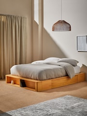 MADE.COM Oak Kano Platform Storage Bed - Image 1 of 4
