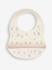 JoJo Maman Bébé Pink Ditsy Mouse 2-Pack Silicone Bib Set - Image 1 of 1