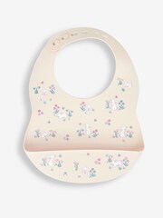 JoJo Maman Bébé Pink Ditsy Mouse 2-Pack Silicone Bib Set - Image 2 of 7