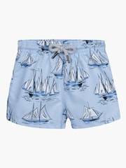 Trotters London Blue Little Sailboat Swimshorts - Image 1 of 3