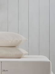 Cream Cotton Rich Fitted Sheet - Image 2 of 2