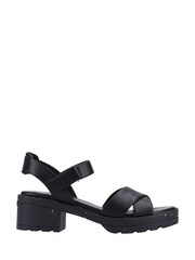 Rocket Dog Luca Black PU Sandals - Image 1 of 4