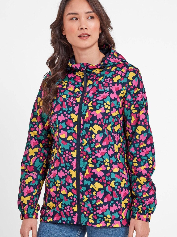 Tog 24 Womens Blue Abstract Floral Craven Milatex 5/5 Jacket - Image 1 of 8