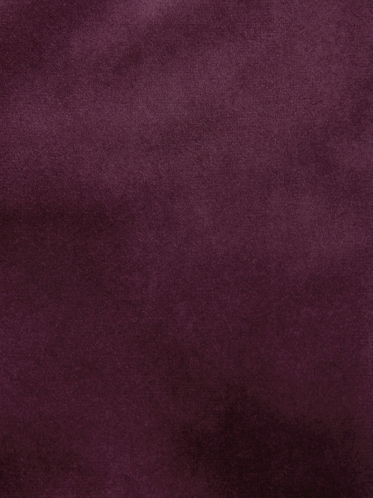 Burgundy Regular Fit Velvet Waistcoat - Image 10 of 10