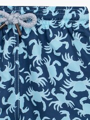 Trotters London Blue Little Crab Swimshorts - Image 3 of 3