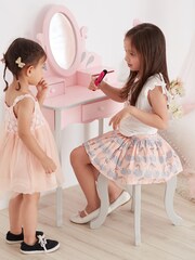 Teamson Home Pink Kids Baby Doll Wooden Play Changing Station Set - Image 2 of 4