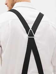 Black Herringbone Wide Braces - Image 3 of 4
