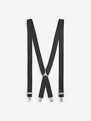 Black Herringbone Wide Braces - Image 4 of 4