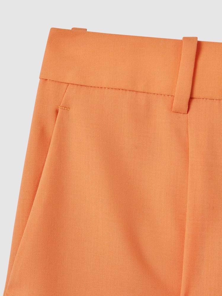 Reiss x McLaren F1 Team Papaya Wide Leg Trousers - Image 7 of 7