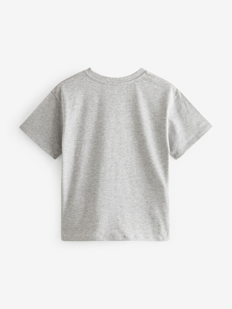 Black/White/Grey Oversized T-Shirts 3 Pack (3-16yrs) - Image 1 of 4