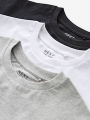 Black/White/Grey Oversized T-Shirts 3 Pack (3-16yrs) - Image 4 of 4