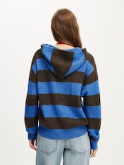 Cotton On Blue Sporty Stripe Hooded Cardigan - Image 3 of 4