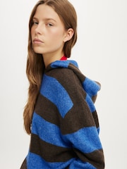 Cotton On Blue Sporty Stripe Hooded Cardigan - Image 4 of 4