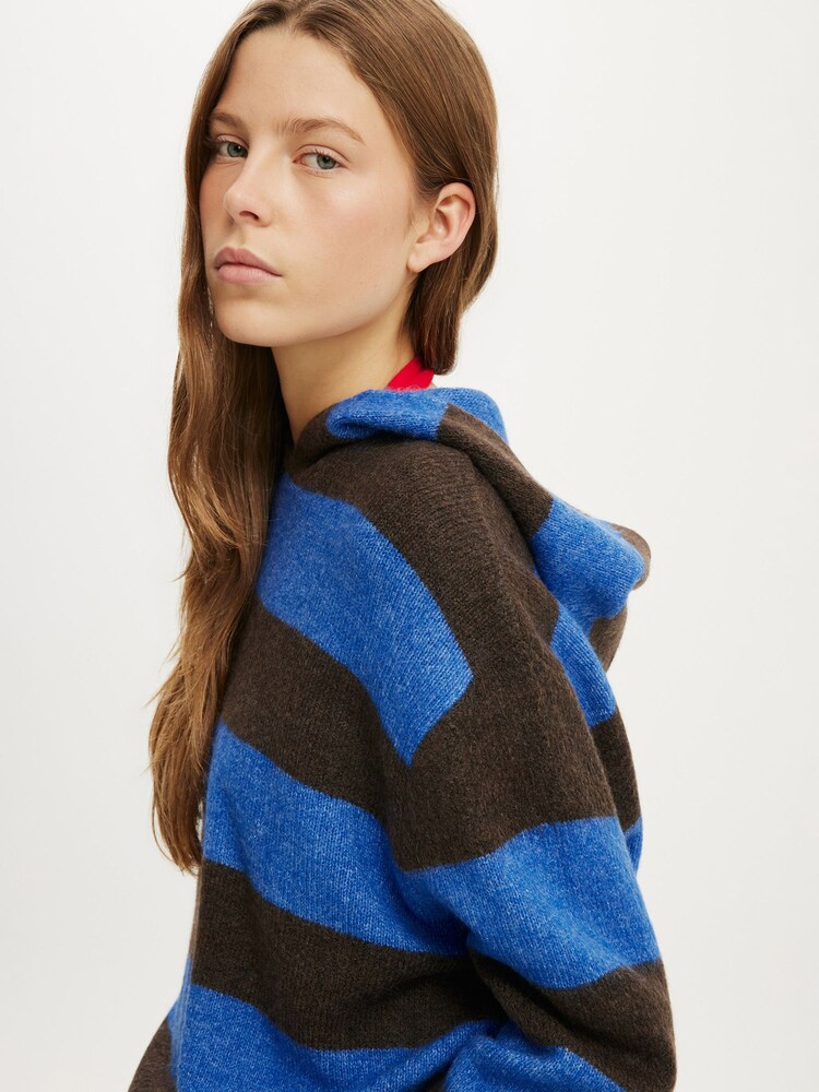 Cotton On Blue Sporty Stripe Hooded Cardigan - Image 4 of 4