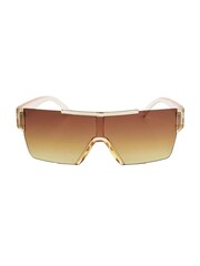 Brown Crystal Frame Visor Sunglasses - Image 4 of 6