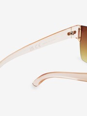 Brown Crystal Frame Visor Sunglasses - Image 5 of 6