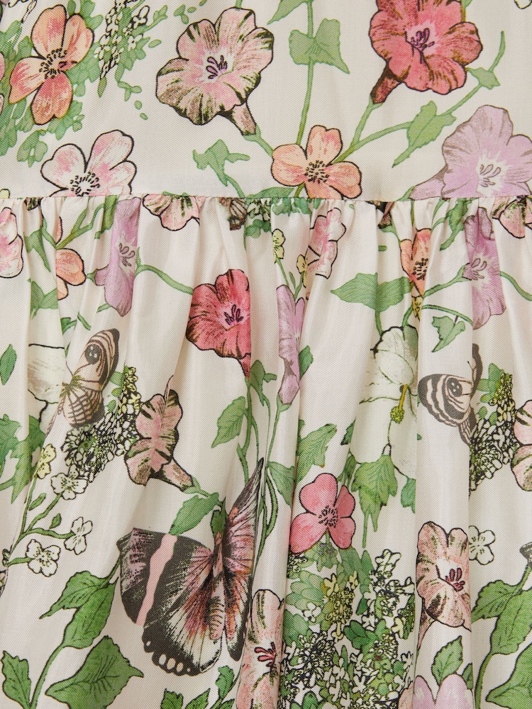 Estampado marfil - Vestido con mangas acampanadas y estampado floral Marnie de Reiss - Imagen 7 de 7