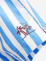 Blue/White Printed Swim Shorts (3mths-7yrs) - Image 3 of 3
