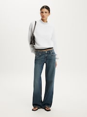 Cotton On Grey Mock Neck Sweatshirt - Image 2 of 4