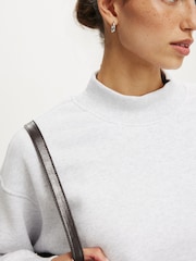 Cotton On Grey Mock Neck Sweatshirt - Image 3 of 4