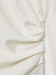 Reiss Ivory Sandy Ruched Asymmetric Neck Top - Image 6 of 6