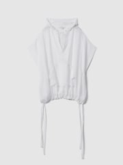 Reiss White Gianna Drawstring Hem Kaftan - Image 2 of 6