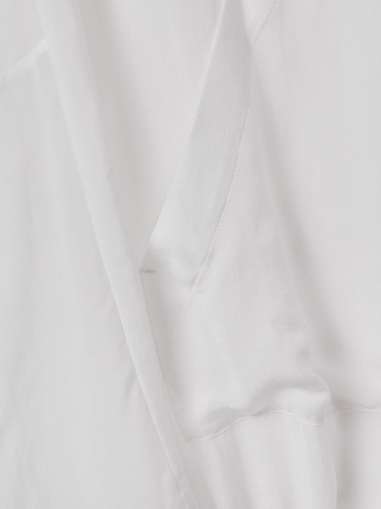 Reiss White Gianna Drawstring Hem Kaftan - Image 6 of 6
