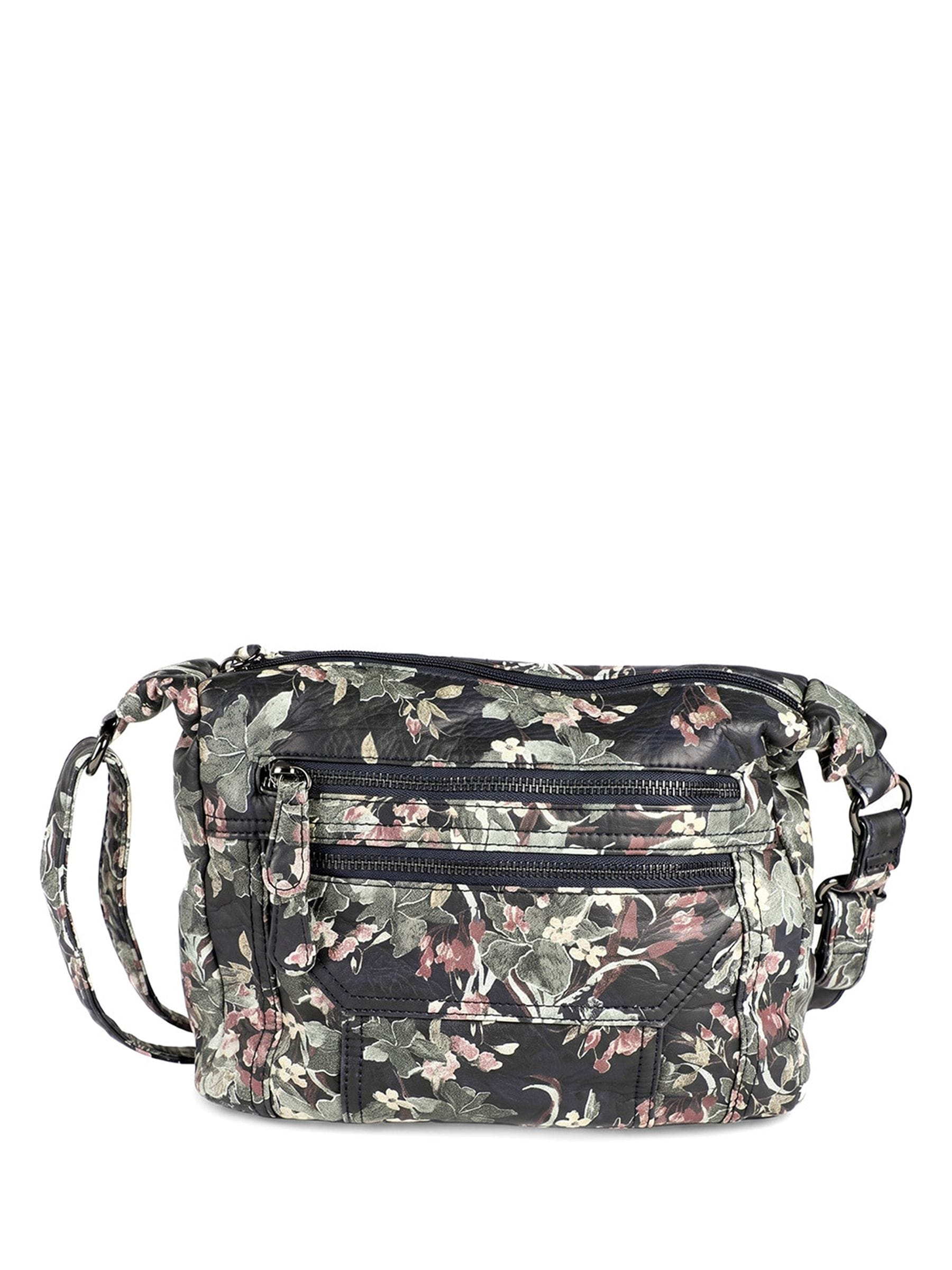 Pavers Women's Black Zip-Close Shoulder Bag