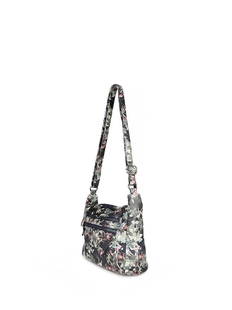 Pavers Black Zip-Close Shoulder Bag - Image 2 of 6 Pavers Black Zip-Close Shoulder Bag - Image 2 of 6