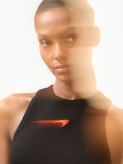 Reiss x McLaren F1 Team Black Anniston Cotton Logo Vest - Image 4 of 6