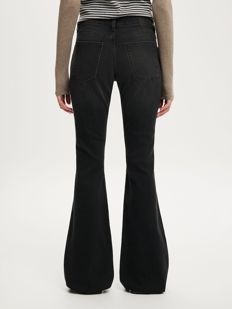 Cotton On Black Mid Rise Bootcut Jeans - Image 6 of 6