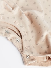 Neutral Star Baby 100% Cotton Romper 4 Pack (0mths-3yrs) - Image 11 of 11