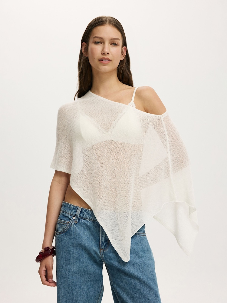 Cotton On Sheer Knit Poncho - Εικόνα 2 από 5