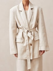 Alohas Natural Kayla Natural Oversized Blazer - Image 1 of 4