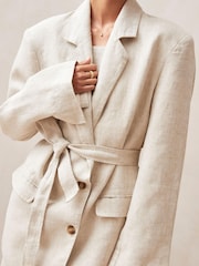 Alohas Natural Kayla Natural Oversized Blazer - Image 3 of 4