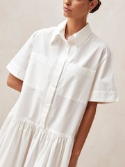 Alohas White 100% Cotton Bay Midi Dress - Image 5 of 6