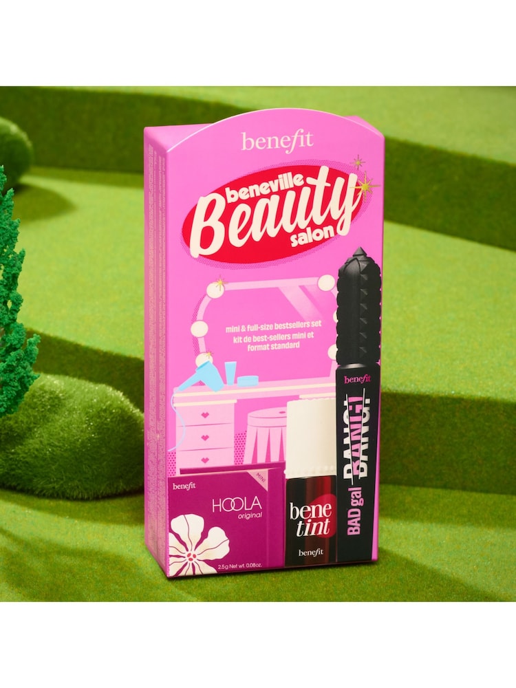 Benefit Beneville Beauty Salon Badgal BANG Mascara Lip Tint & Hoola Bronzer Trio Makeup Gift Set (Worth Over £68) - Image 11 of 11 Benefit Beneville Beauty Salon Badgal BANG Mascara Lip Tint & Hoola Bronzer Trio Makeup Gift Set (Worth Over £68) - Image 11 of 11