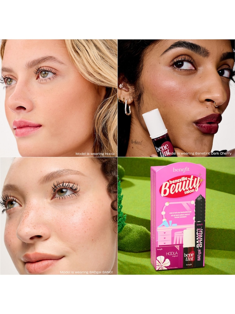 Benefit Beneville Beauty Salon Badgal BANG Mascara Lip Tint & Hoola Bronzer Trio Makeup Gift Set (Worth Over £68) - Image 2 of 11 Benefit Beneville Beauty Salon Badgal BANG Mascara Lip Tint & Hoola Bronzer Trio Makeup Gift Set (Worth Over £68) - Image 2 of 11