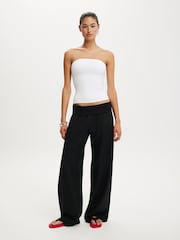 Cotton On Black Haven Fold Over Pants - Image 1 of 5