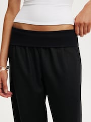 Cotton On Black Haven Fold Over Pants - Image 3 of 5