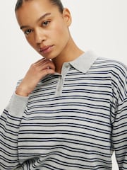 Cotton On Boxy Long Sleves Polo Shirt - Bild 2 von 3