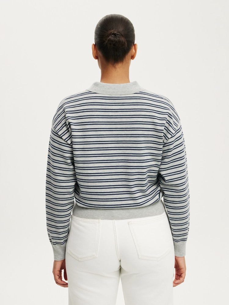 Cotton On Boxy Long Sleves Polo Shirt - Bild 3 von 3