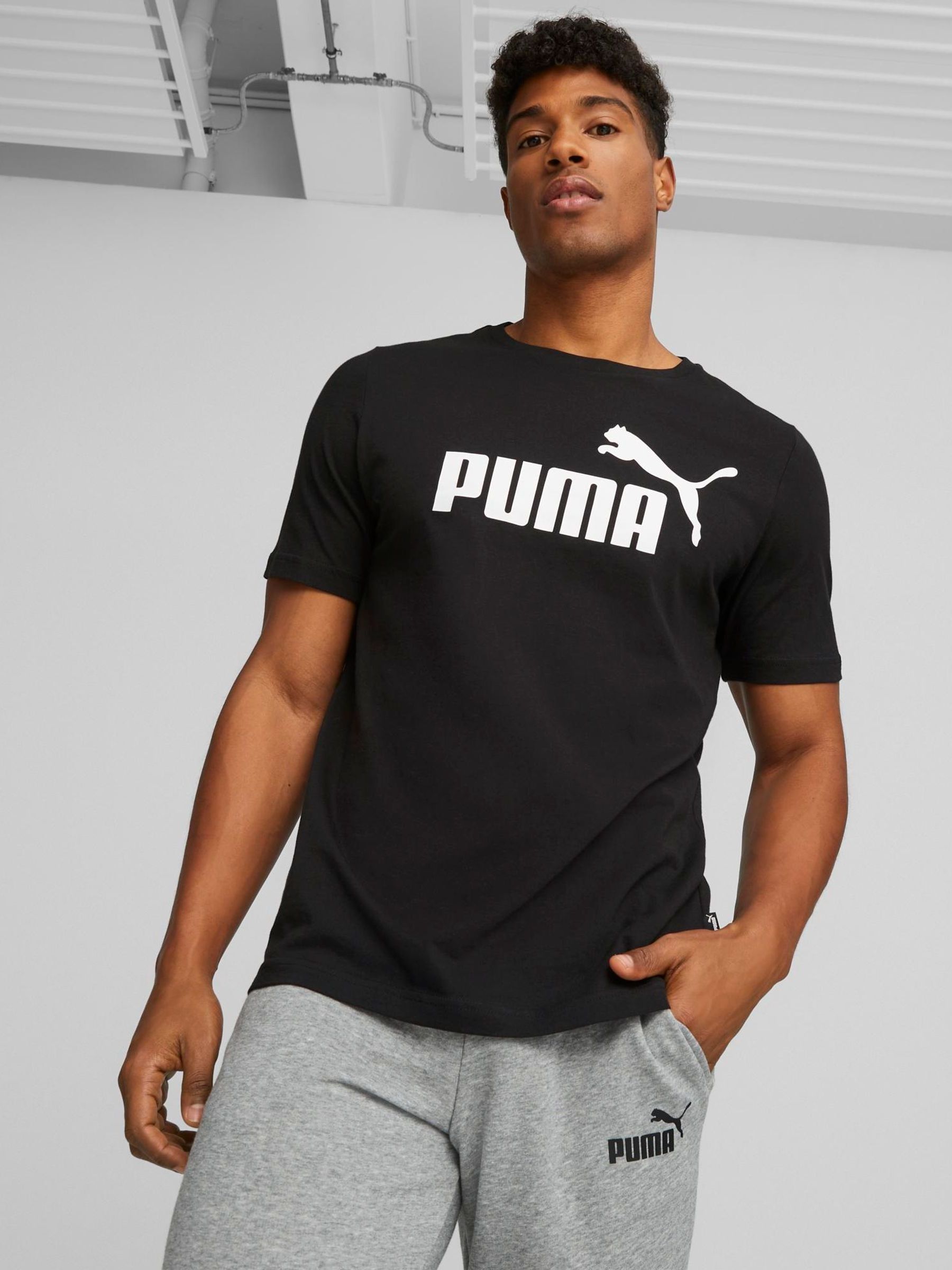 Buy Puma Black 100 Cotton Logo T Shirt from the Next UK online shop
