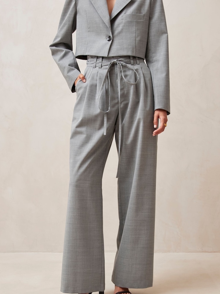 Alohas Grey Kathy Wide Leg Trousers - Image 1 of 4