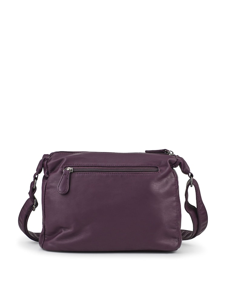 Pavers Purple Zip-Close Shoulder Bag - Image 2 of 3 Pavers Purple Zip-Close Shoulder Bag - Image 2 of 3