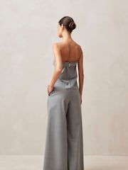 Alohas Grey Elisa Bandeau Wide Leg Jumpsuit - Image 2 of 5