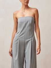 Alohas Grey Elisa Bandeau Wide Leg Jumpsuit - Image 3 of 5
